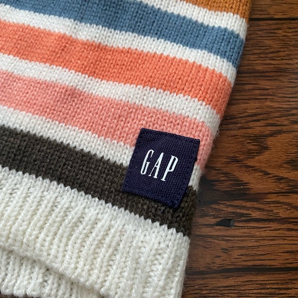 GAP Dog Multi-Colored Striped Sweater with matching owner hat- EC - Picture 7 of 8
